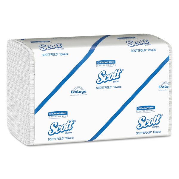 Scott Scottfold Multifold Paper Towels, 1 Ply, 175 Sheets, White 01960
